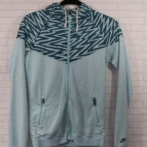 Nike Women's Printed Windrunner Jacket Sky Blue M